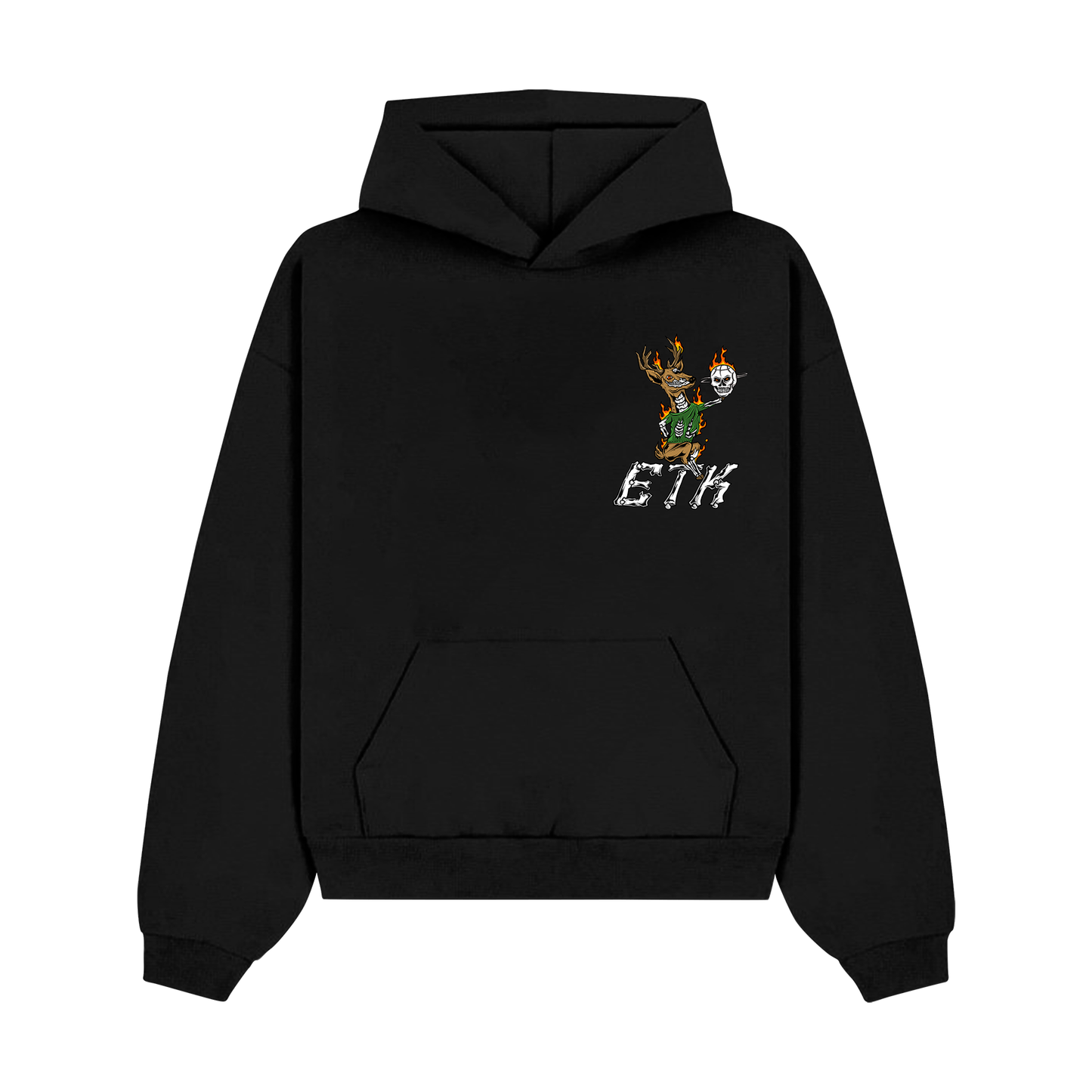 MILWAUKEE DEER HOODIE - BLACK
