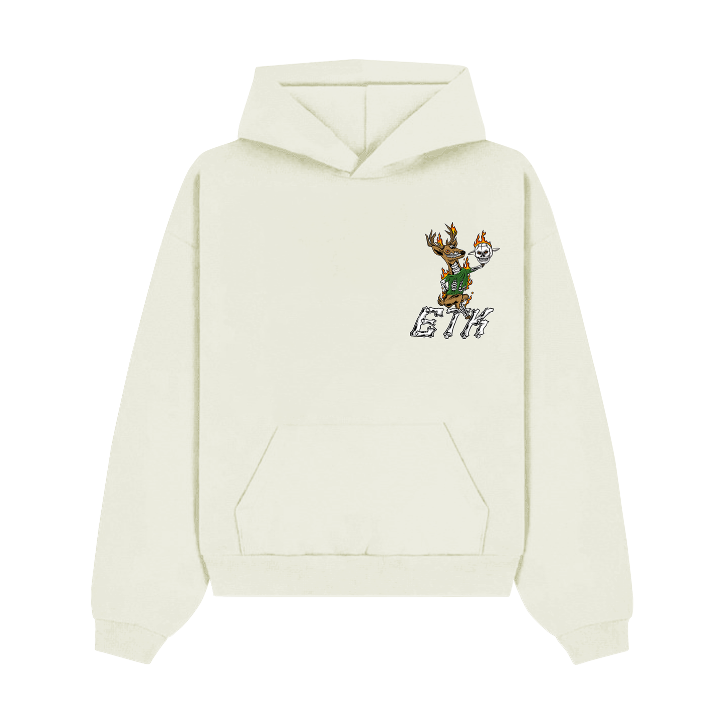 MILWAUKEE DEER HOODIE - CREAM