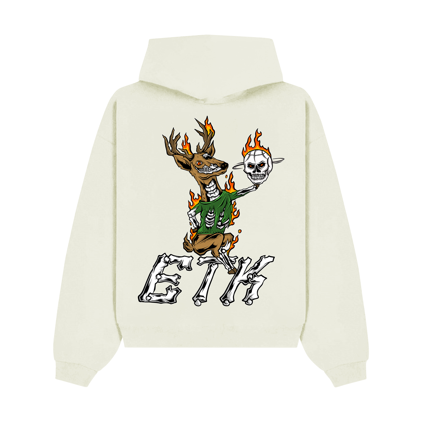 DEER HOODIE - CREAM